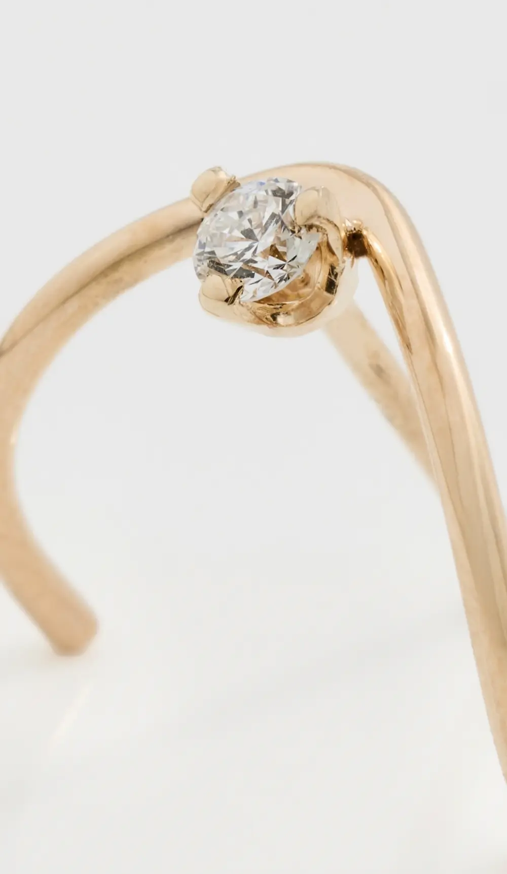 Zoe Chicco 14k Gold Wave Diamond Single Earring