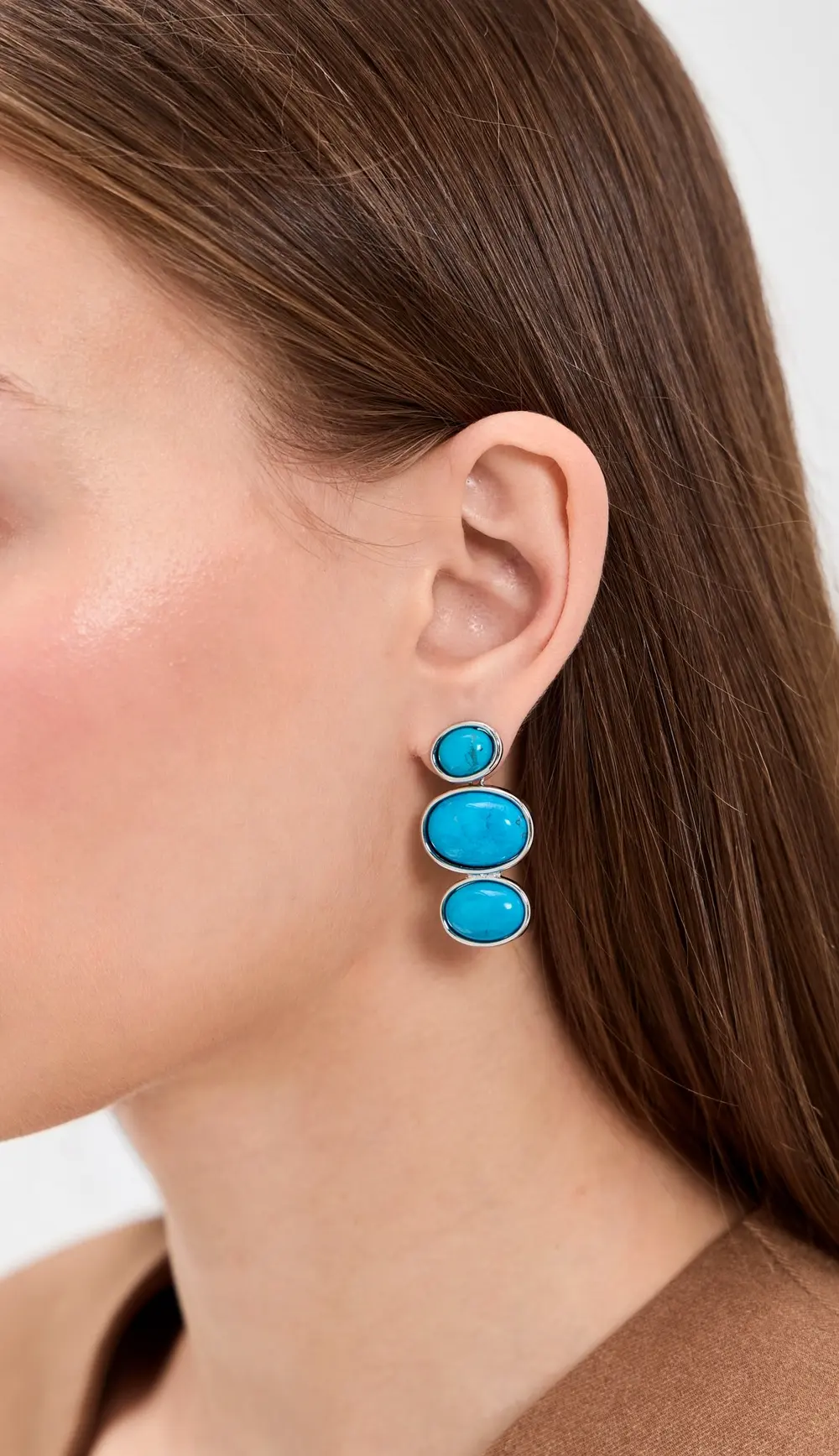 LELET NY Vega Stone Linear Earrings