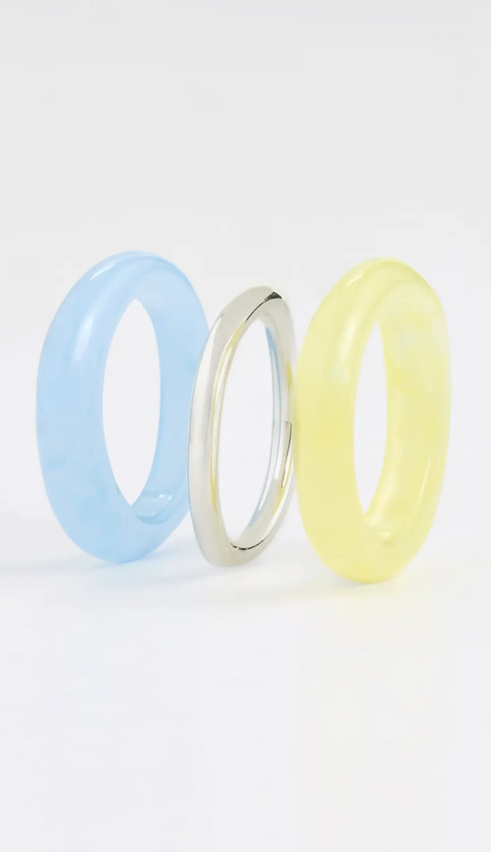 Madewell Sculptural Resin Stacking Ring Set