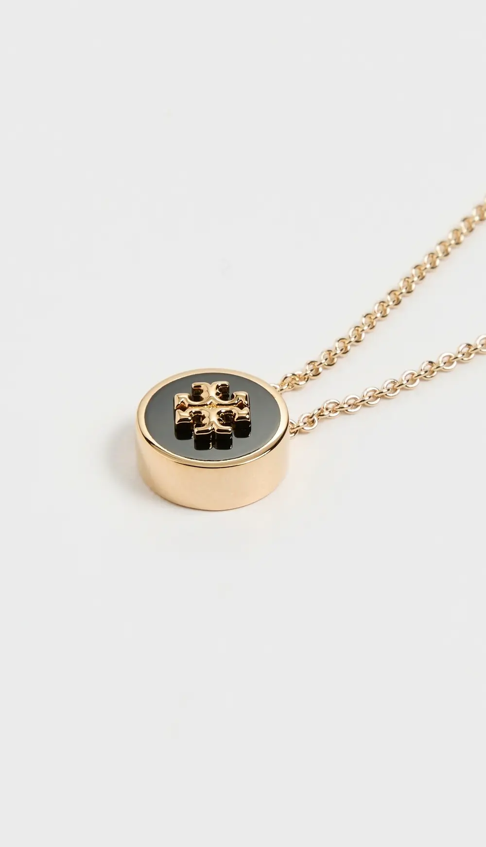 Tory Burch Icon Enamel Pendant Necklace