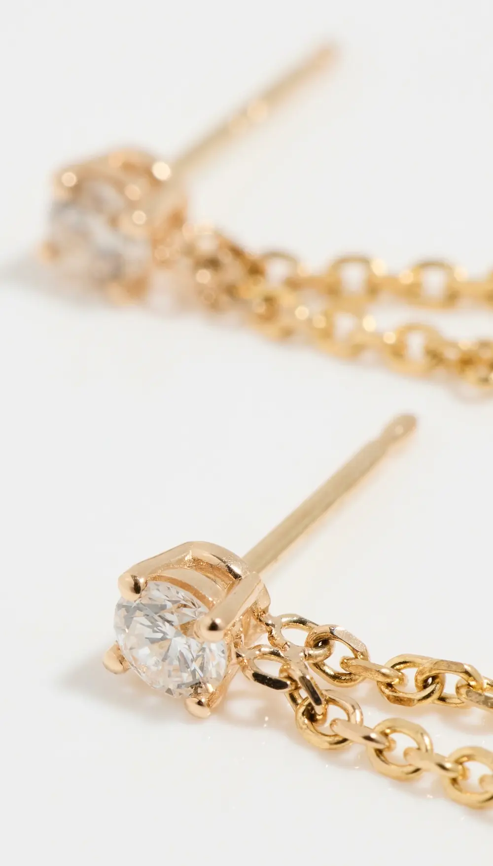 Isa Grutman 14k Diamond Chain Studs
