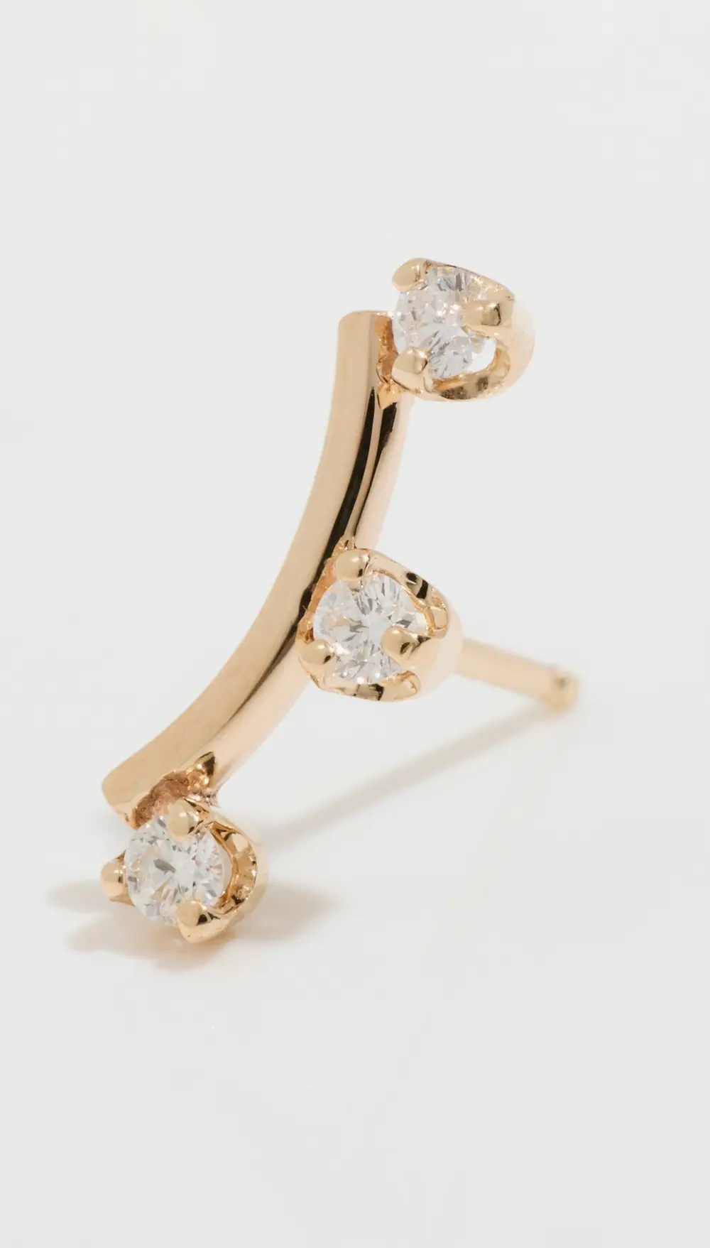 Zoe Chicco 14k Gold Thicker Wire Arc Stud Earring