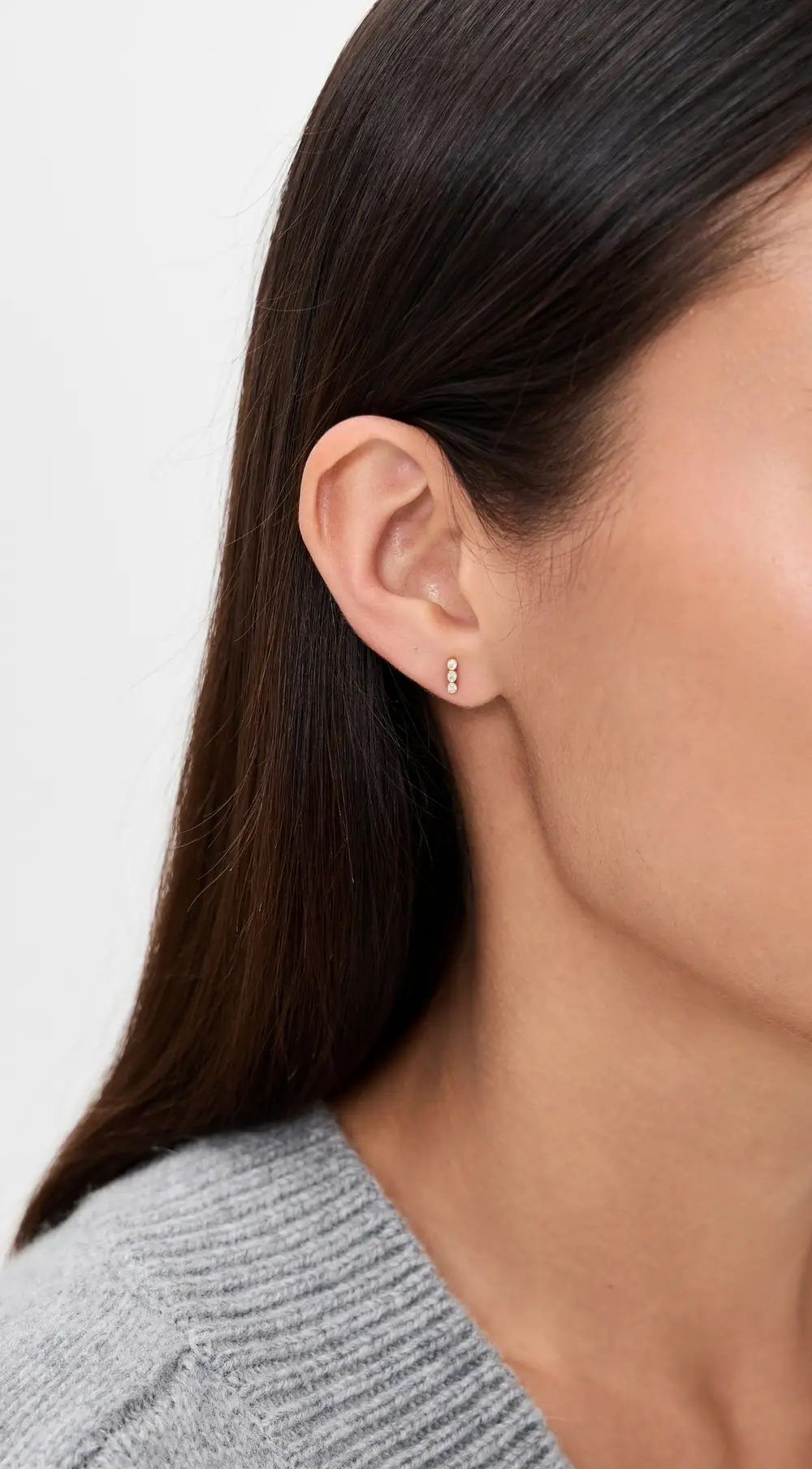 Jennifer Meyer Jewelry 3 Mini Bezel Studs