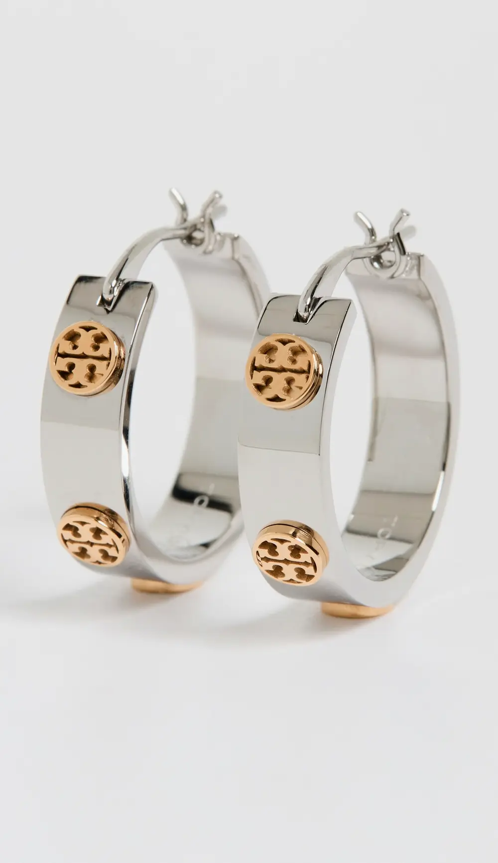 Tory Burch Thin Icon Hoop Earrings