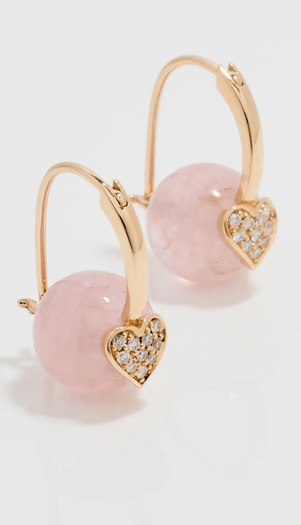 Sydney Evan 14k 10mm Heart Bead Earrings