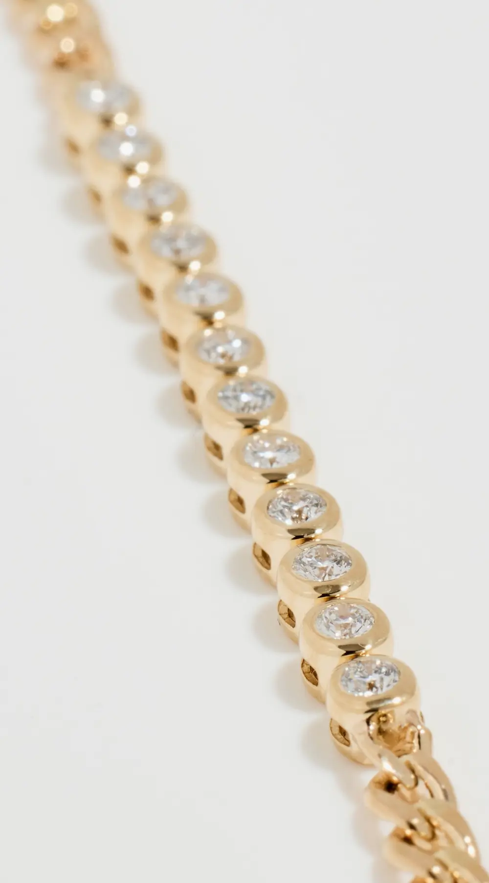 Zoe Chicco 14k Bezel Set Tennis Station Bracelet