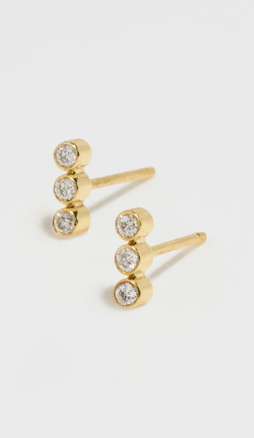 Jennifer Meyer Jewelry 3 Mini Bezel Studs