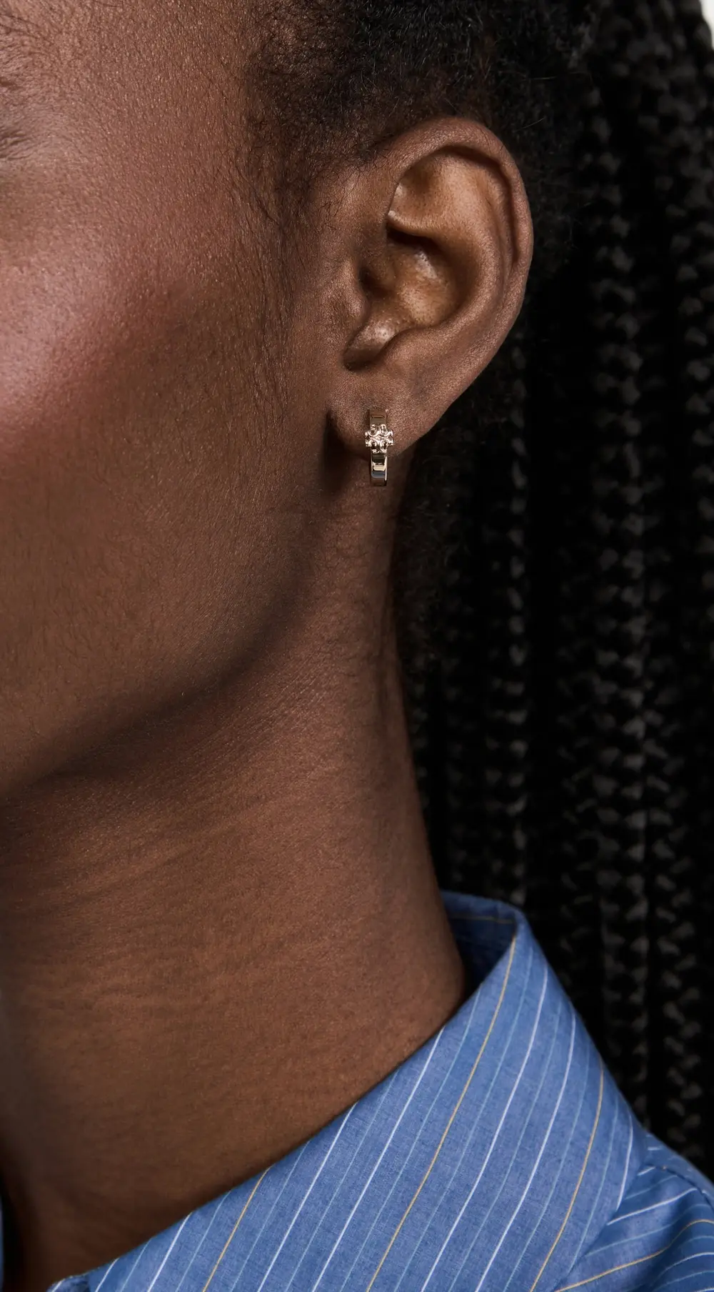 Tory Burch Icon Huggie Earrings