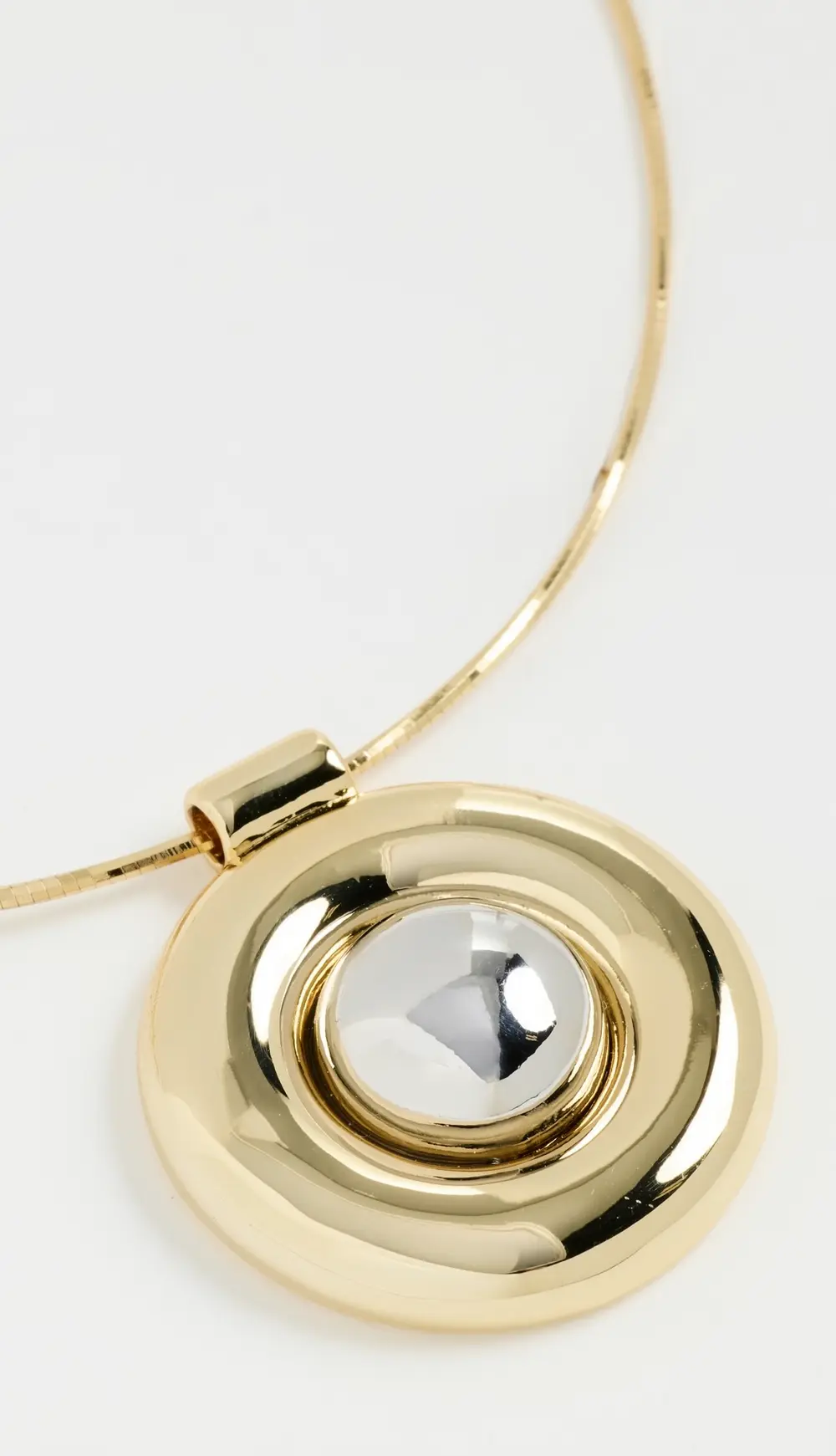 Luv Aj The Chrome Orb Pendant Necklace