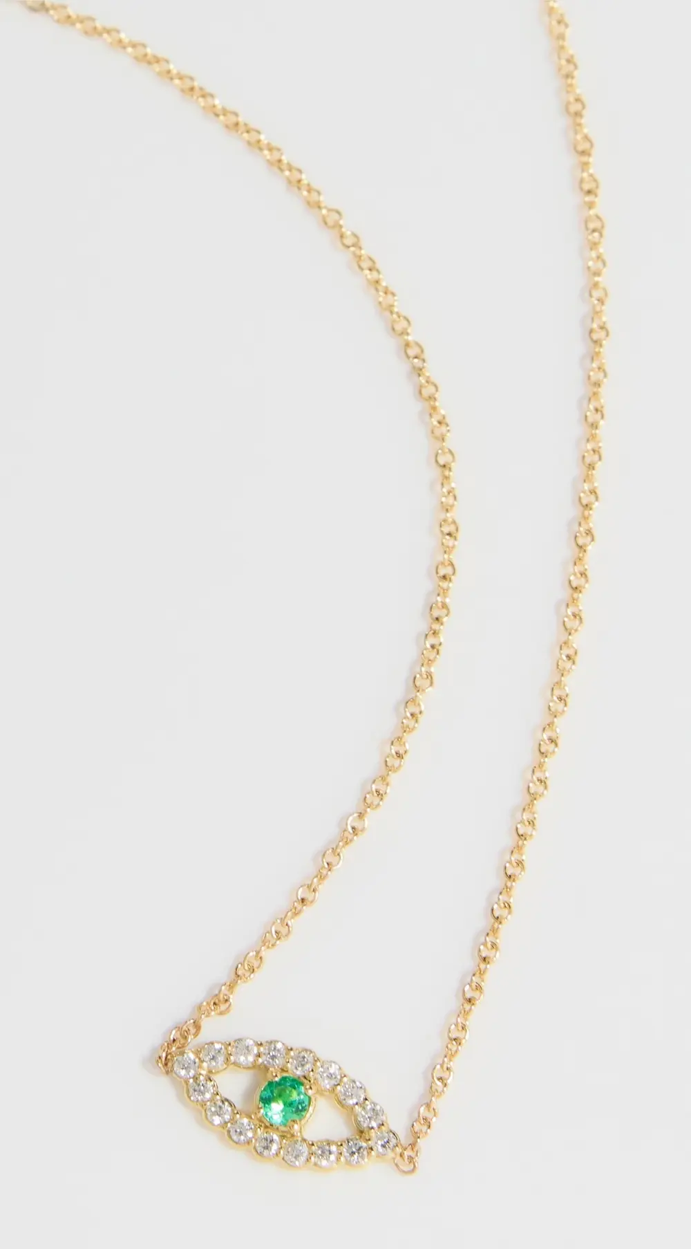 Jennifer Meyer Jewelry Mini Open Evil Eye Necklace