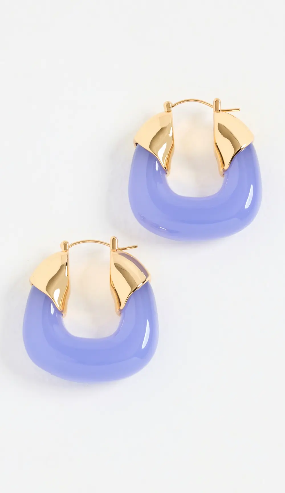 Lizzie Fortunato Organic Hoops In Periwinkle