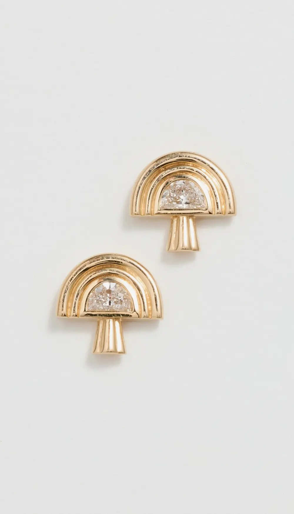 Sorellina 18k Mushroom Studs