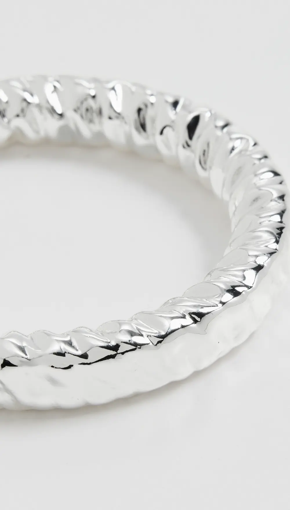 By Adina Eden Molten Texture Gold Cuff Bangle