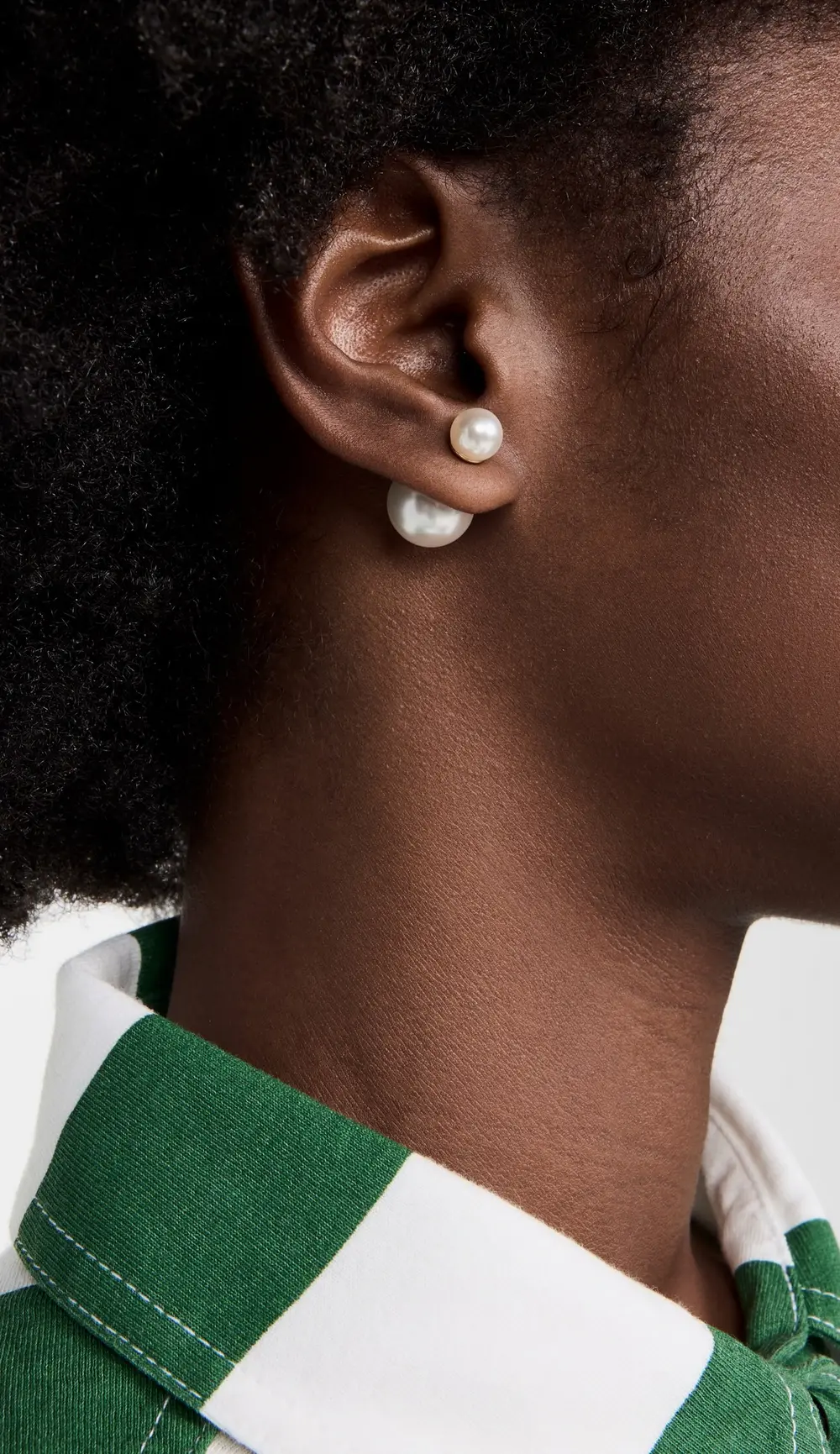 SHASHI Double Ball Pearl Earrings