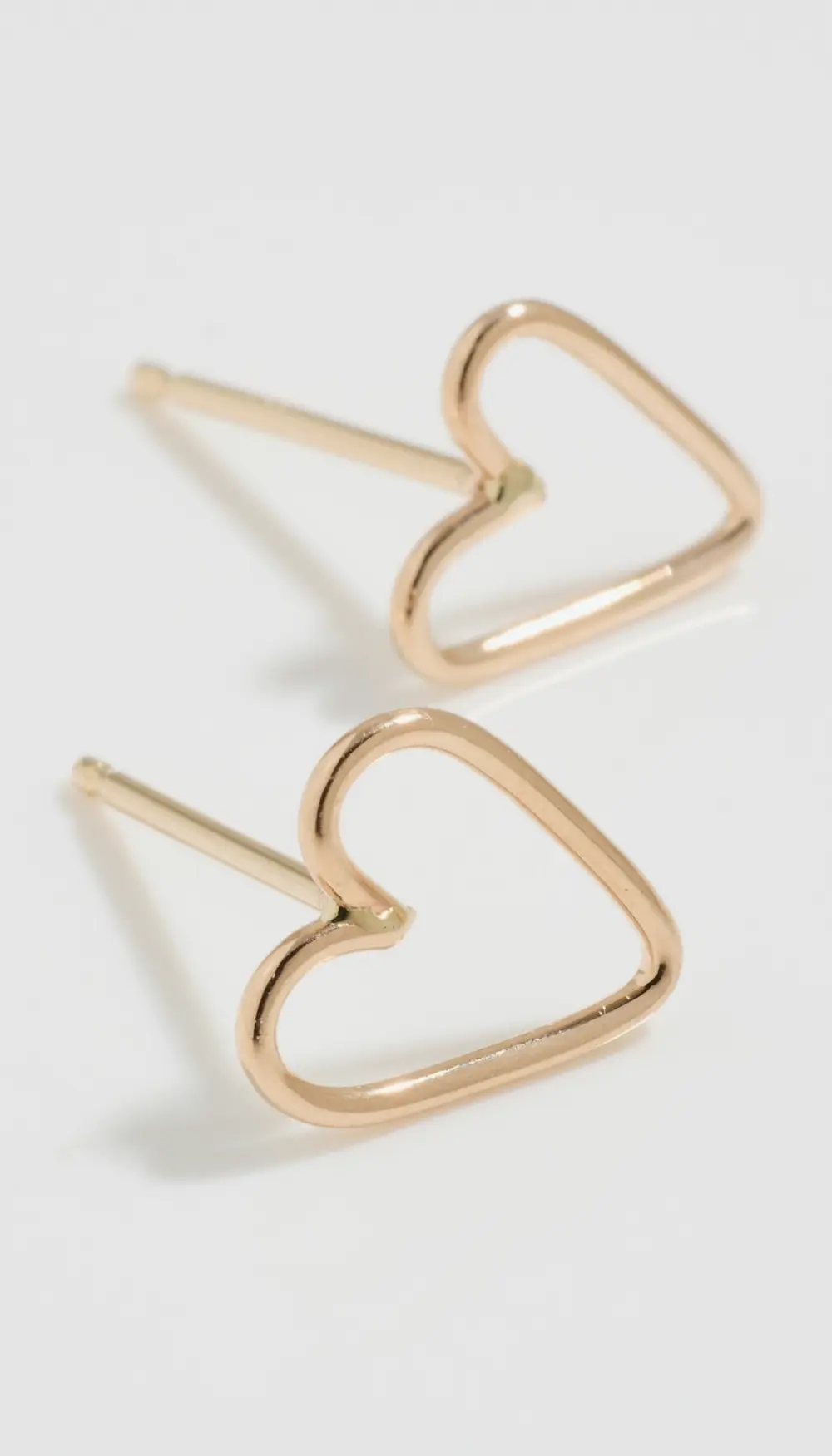 Zoe Chicco 14k Gold Open Heart Studs
