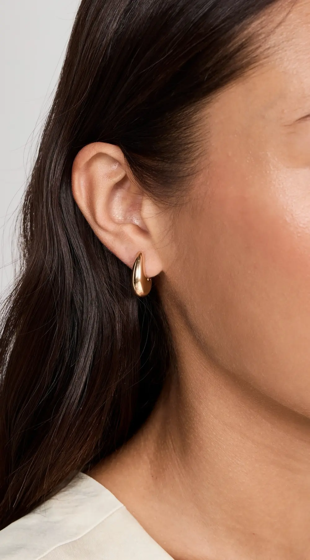 Annika Inez Small Sloping Hinge Hoops