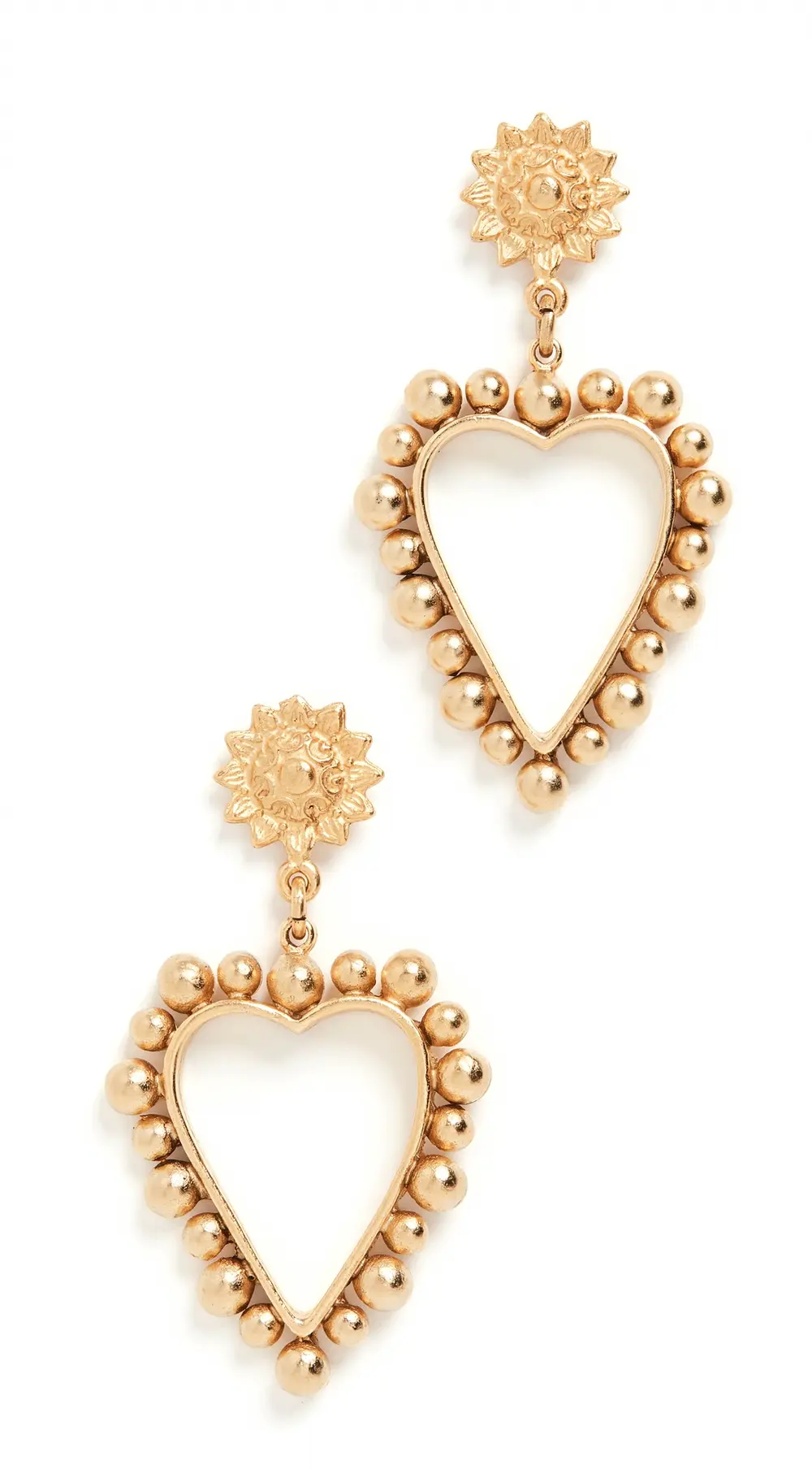 Brinker + Eliza Heart of Gold Earrings