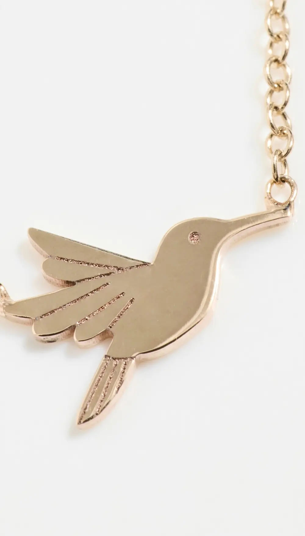 Zoe Chicco 14k Gold Midi Bitty Hummingbird Necklace