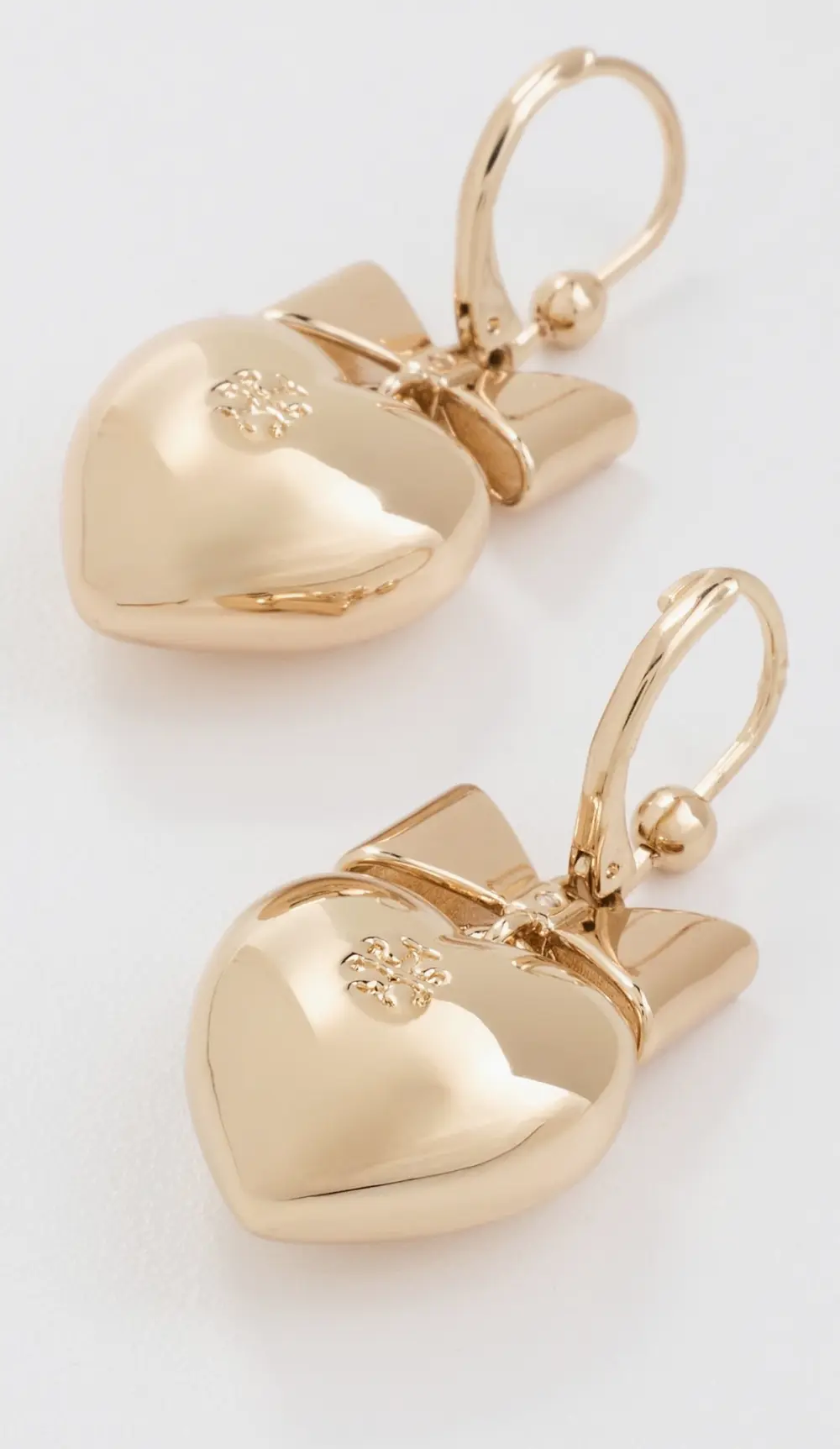 Tory Burch Curiosity Heart and Bow Earrings