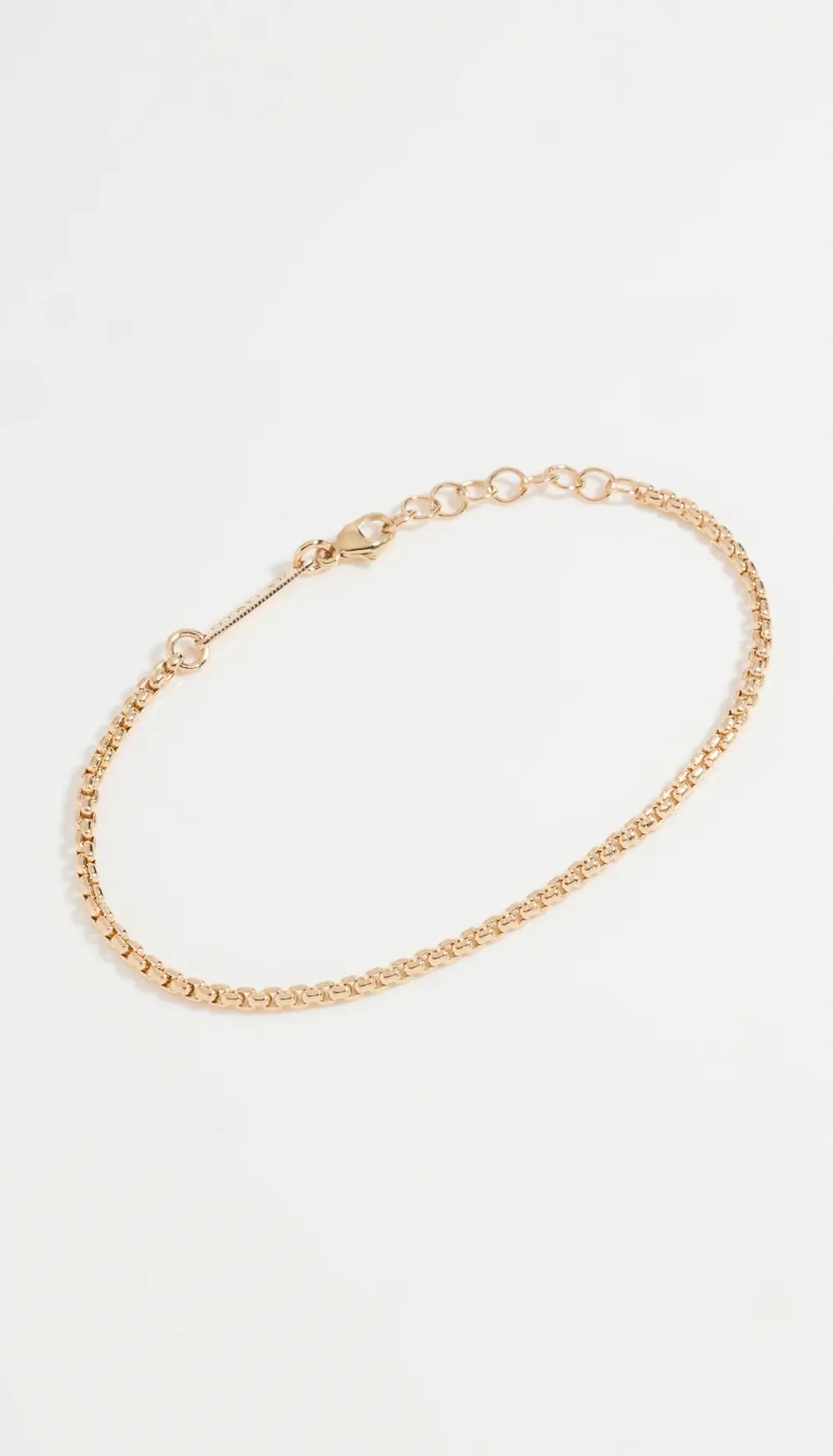 Zoe Chicco 14k Gold Small Box Chain Bracelet