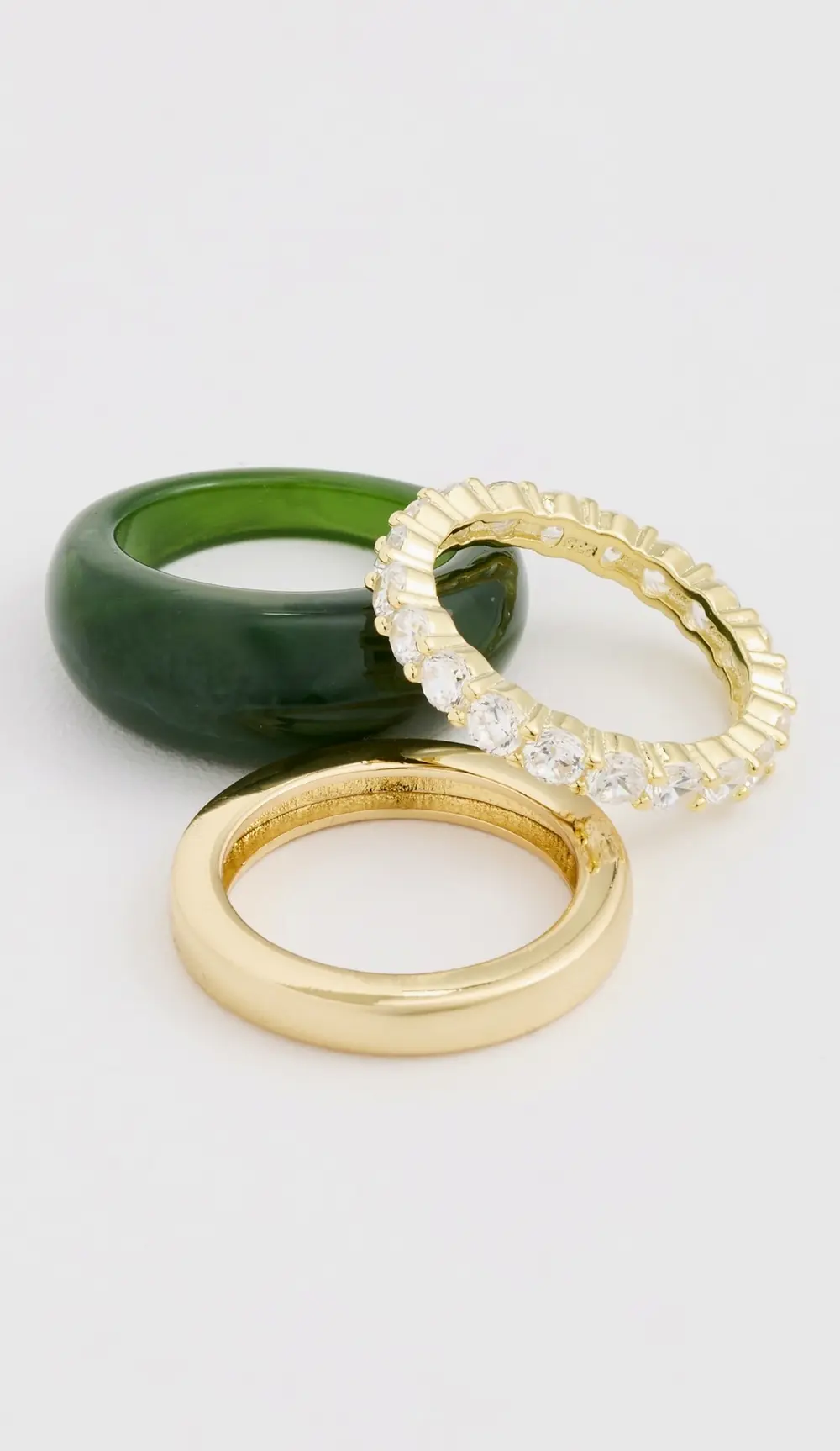 SHASHI Jacques Pave Ring Set