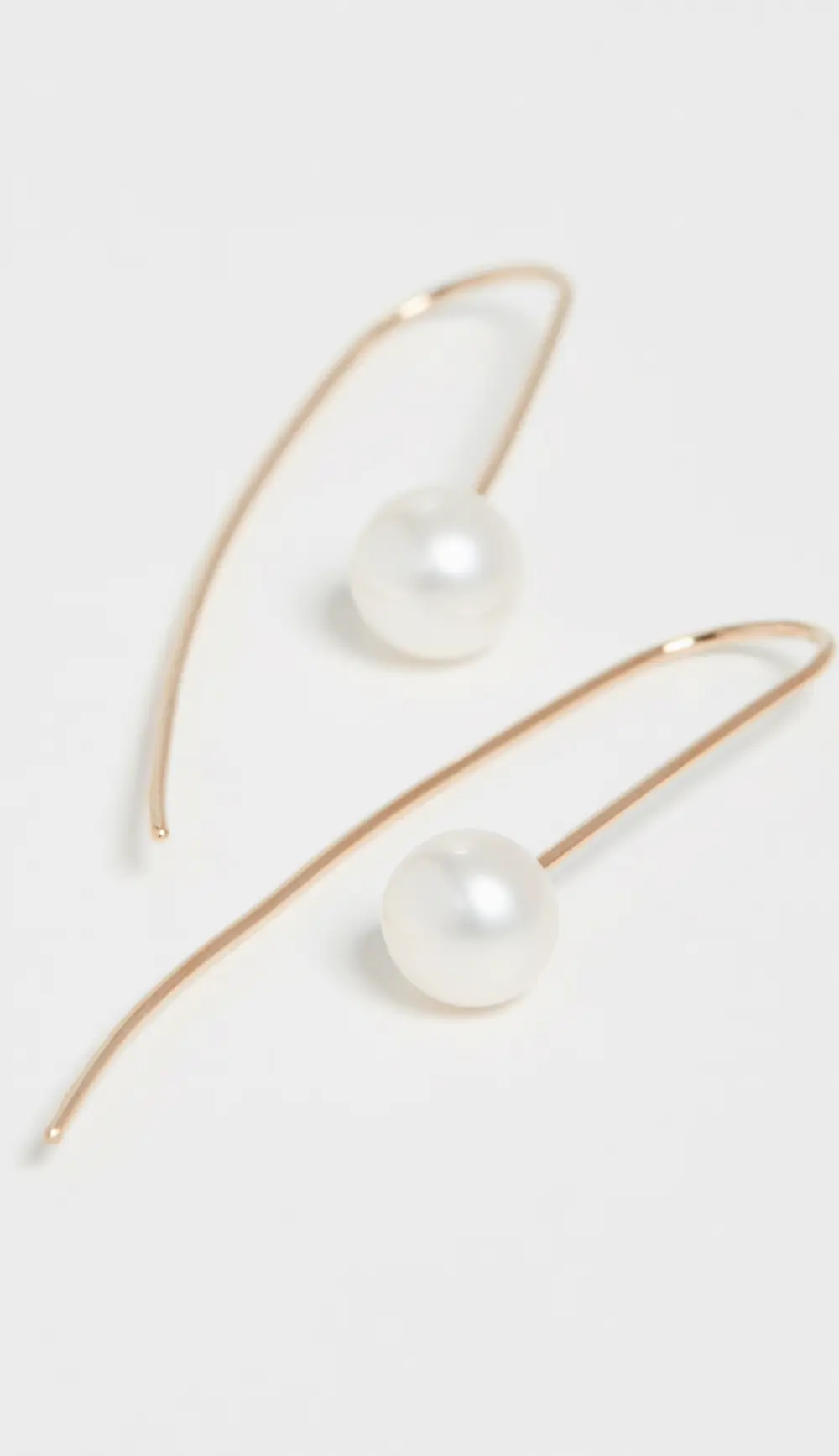 Zoe Chicco 14k Gold White Freshwater Cultured Pearl Wire Earrings