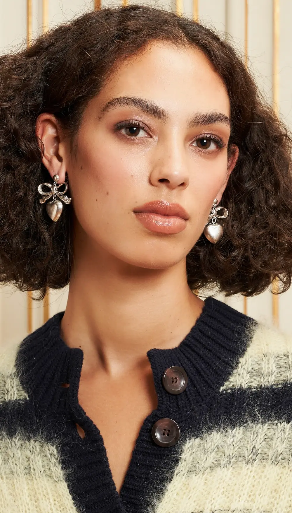 Clare V. Heart Drop Earrings