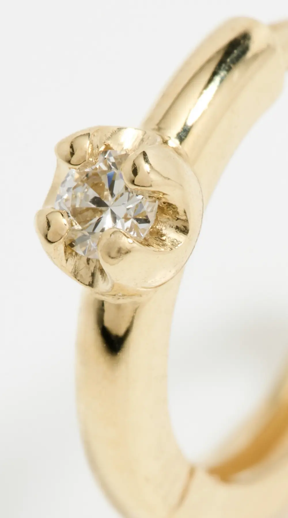 Jennifer Meyer Jewelry 18k Small Illusion Accent Huggies