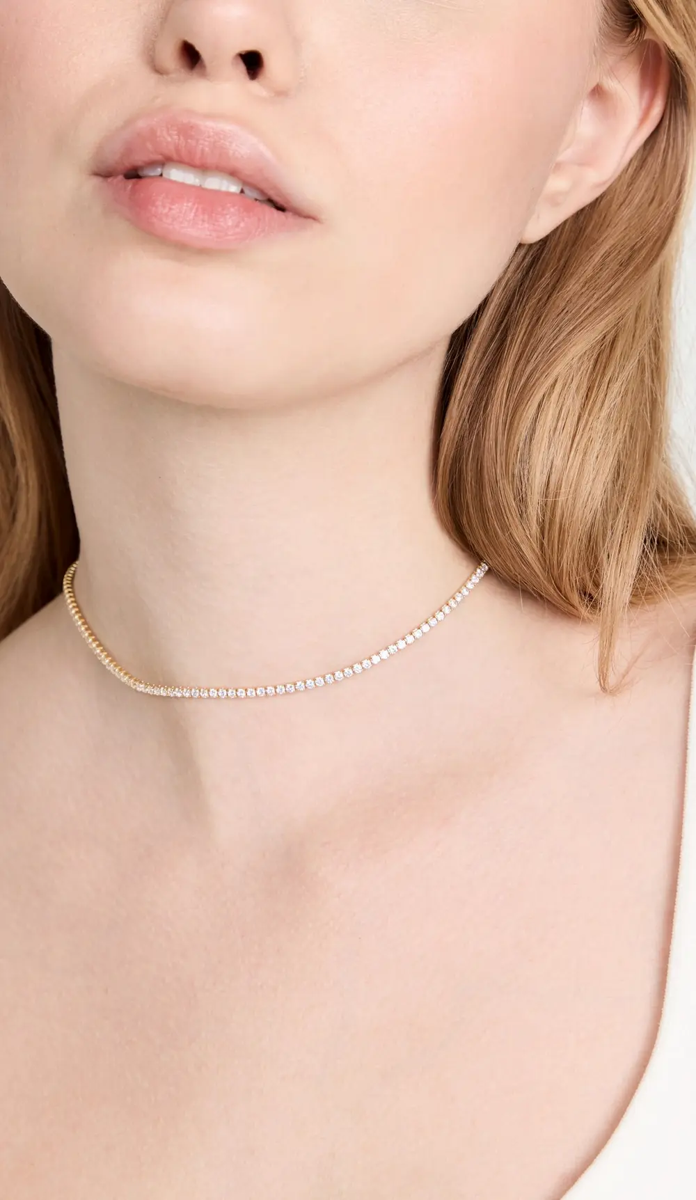 SHASHI Tennis Diamond Necklace