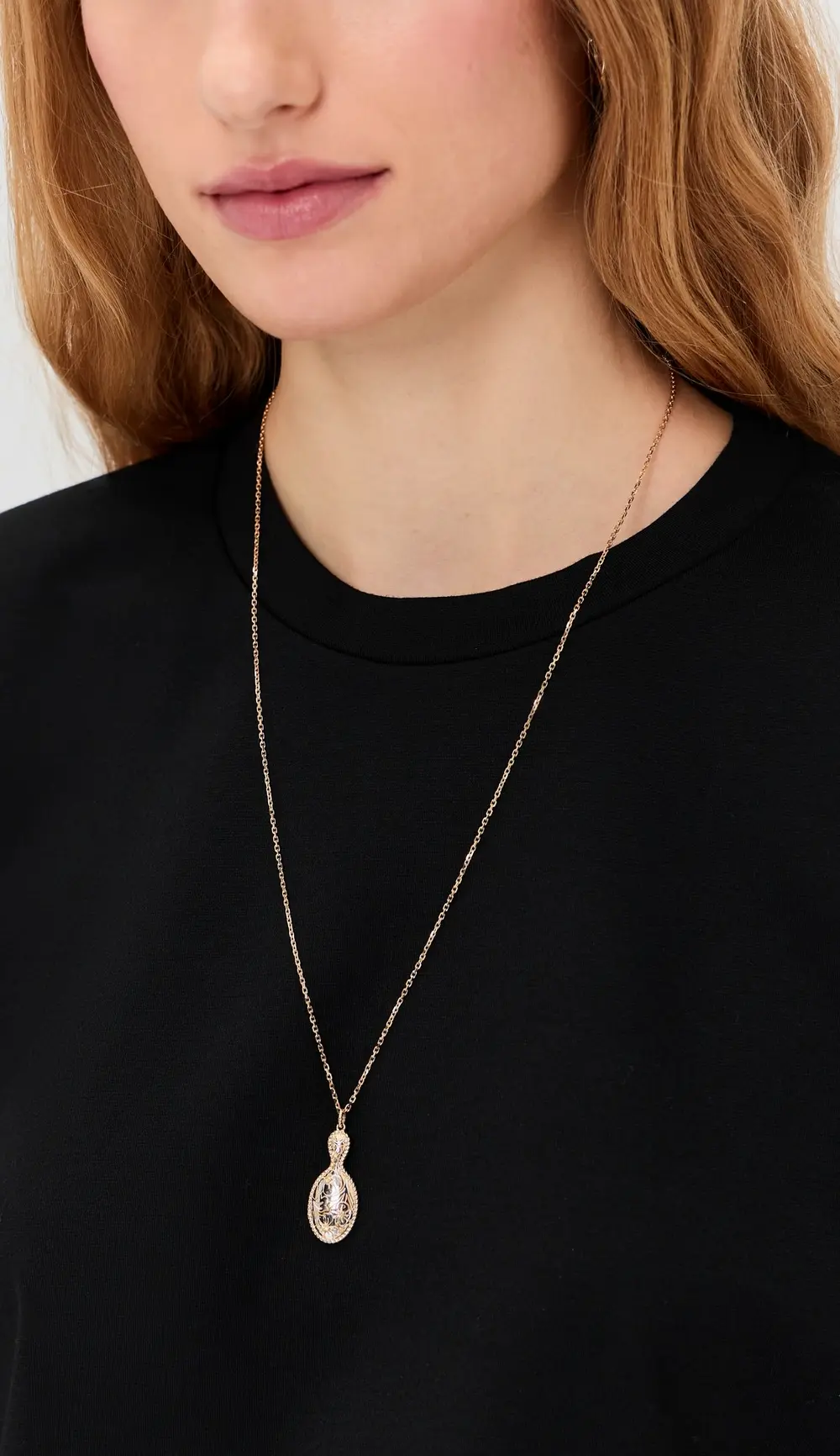 Yvonne Leon Pendentif Joli Miroir Necklace