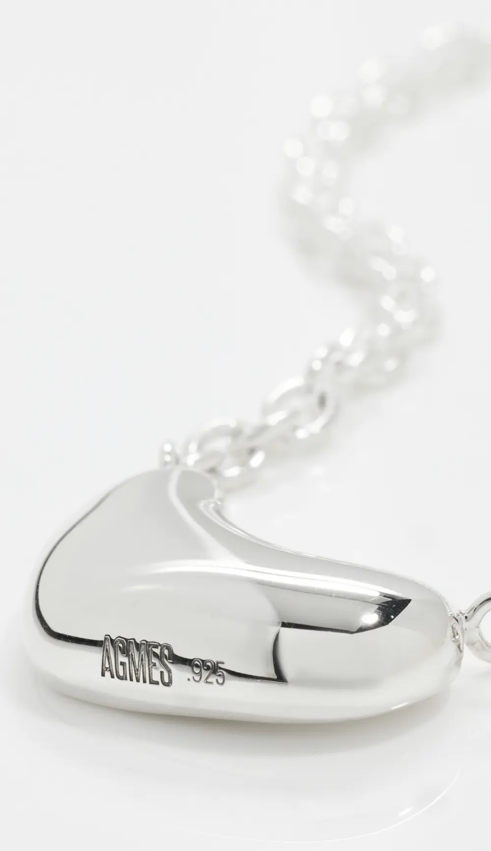 AGMES Small Sculpted Heart Pendant II Necklace