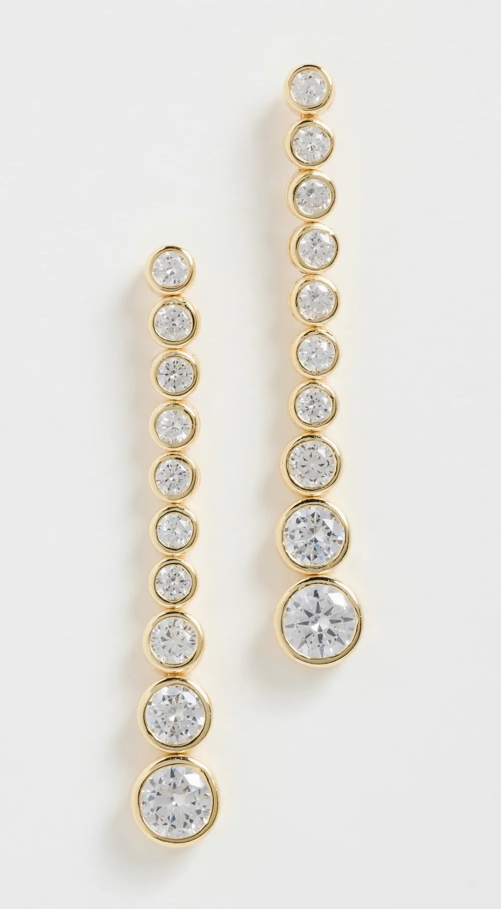 SHASHI Bezel Drop Earrings
