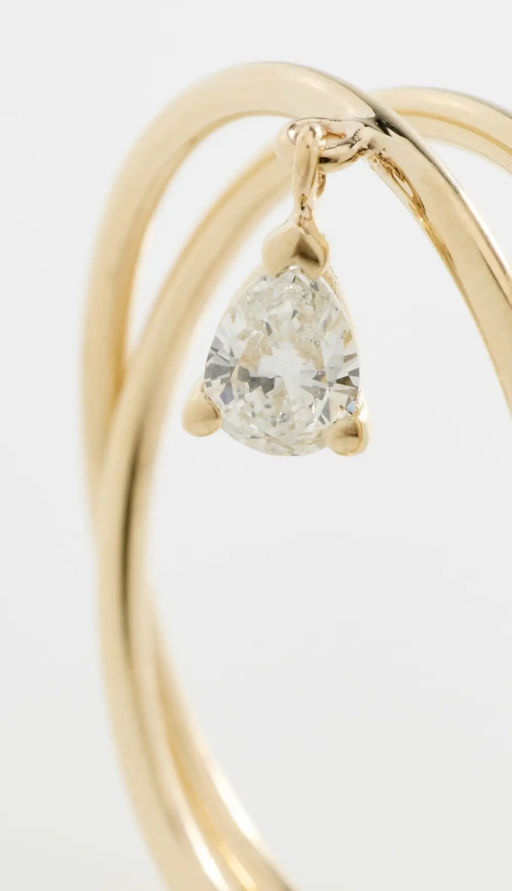 Isa Grutman 14k Double Band Diamond Ring