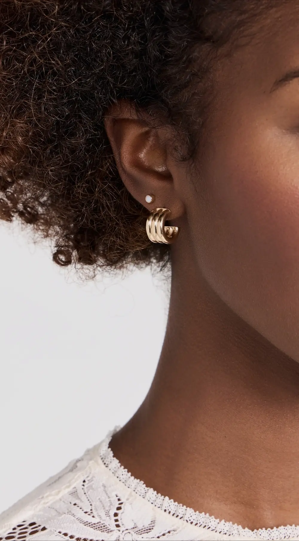 Jennifer Zeuner Jewelry Allegra 1/2' Hoop