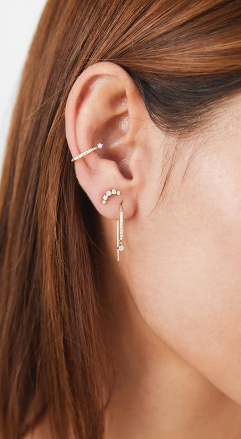 Zoe Chicco 14k Graduated Curved Prong Set Earring Stud