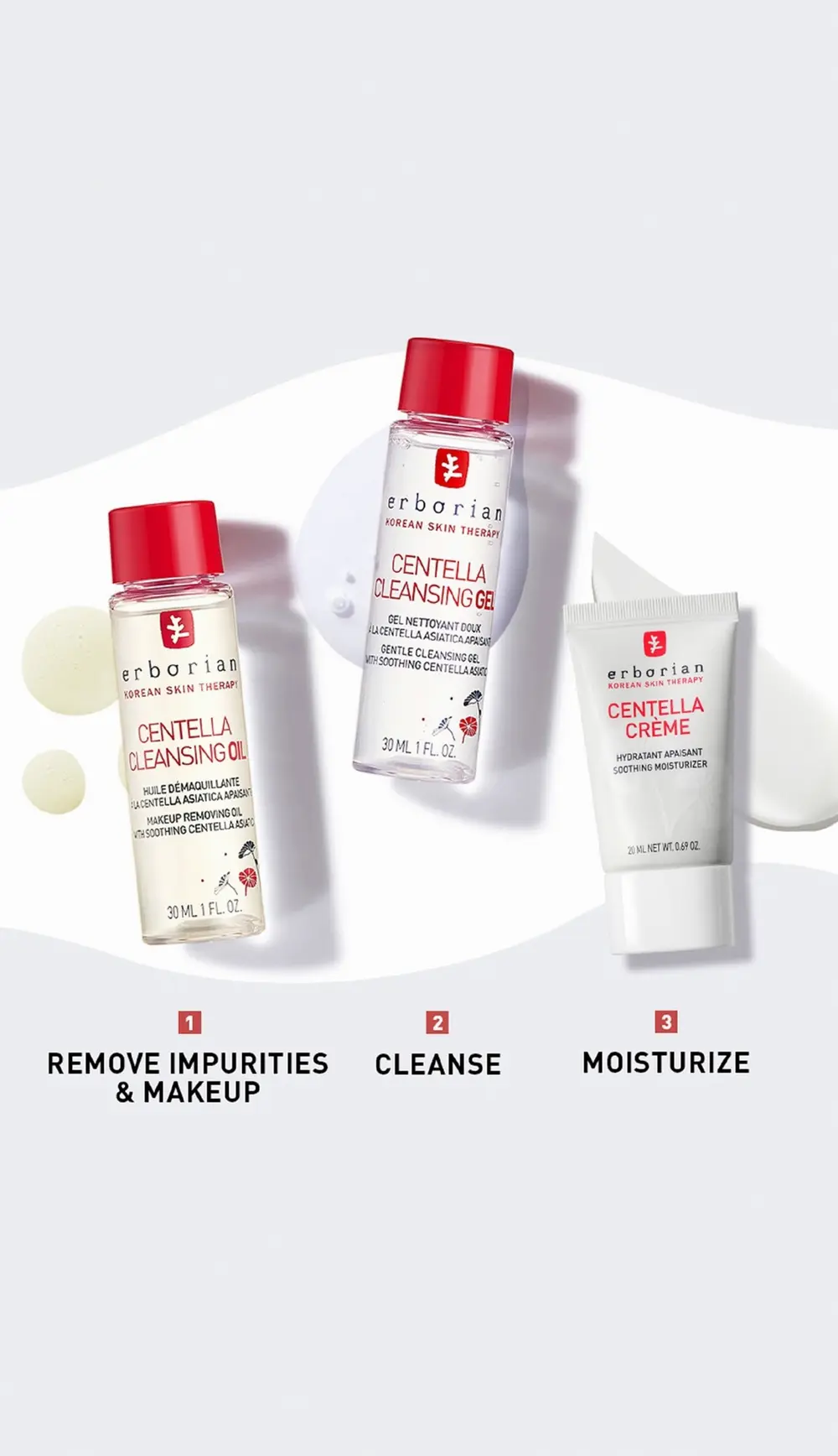 Erborian Centella 3 Piece Routine