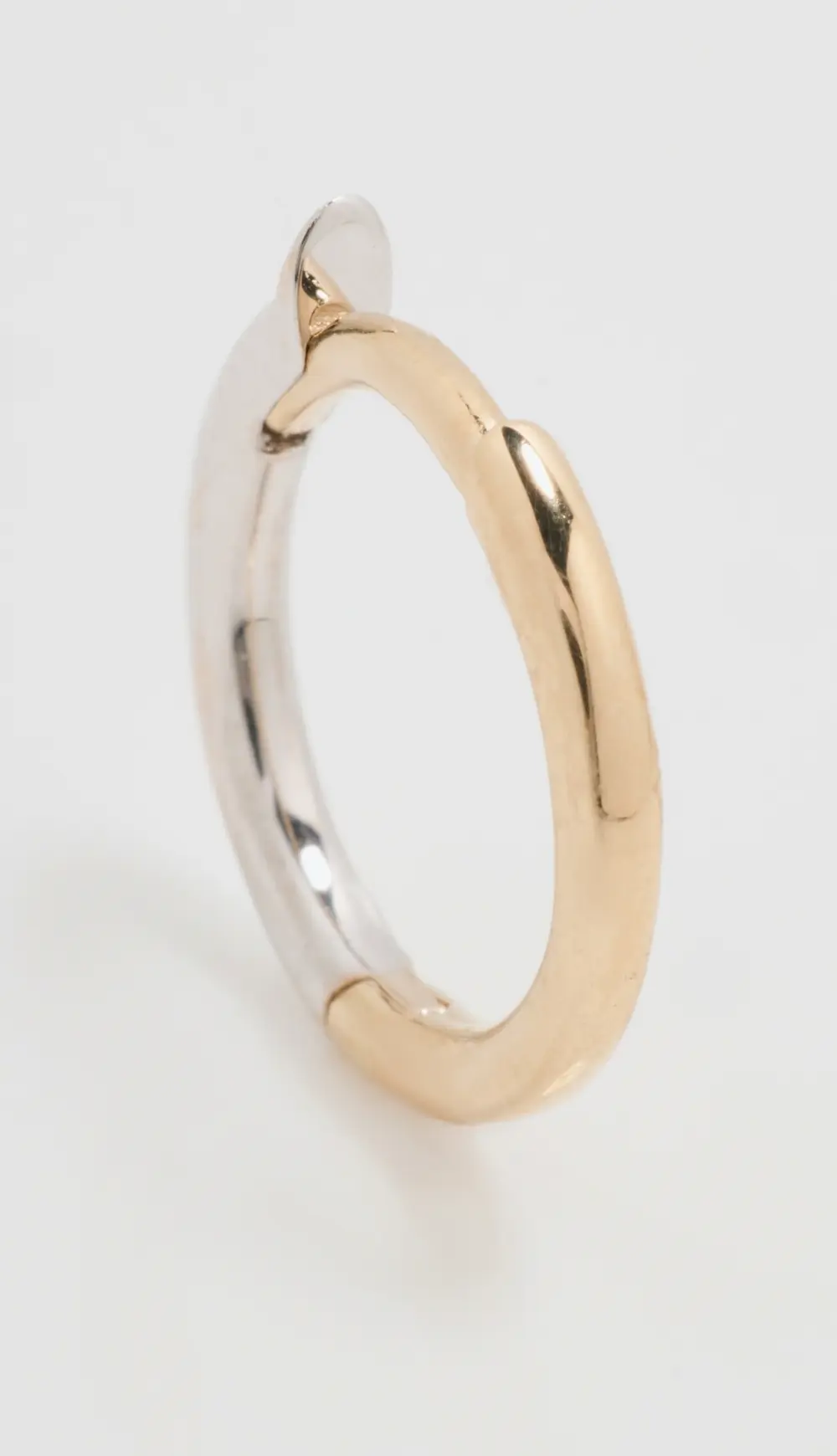 Zoe Chicco 14k Gold 2 Tone Reversible Huggies