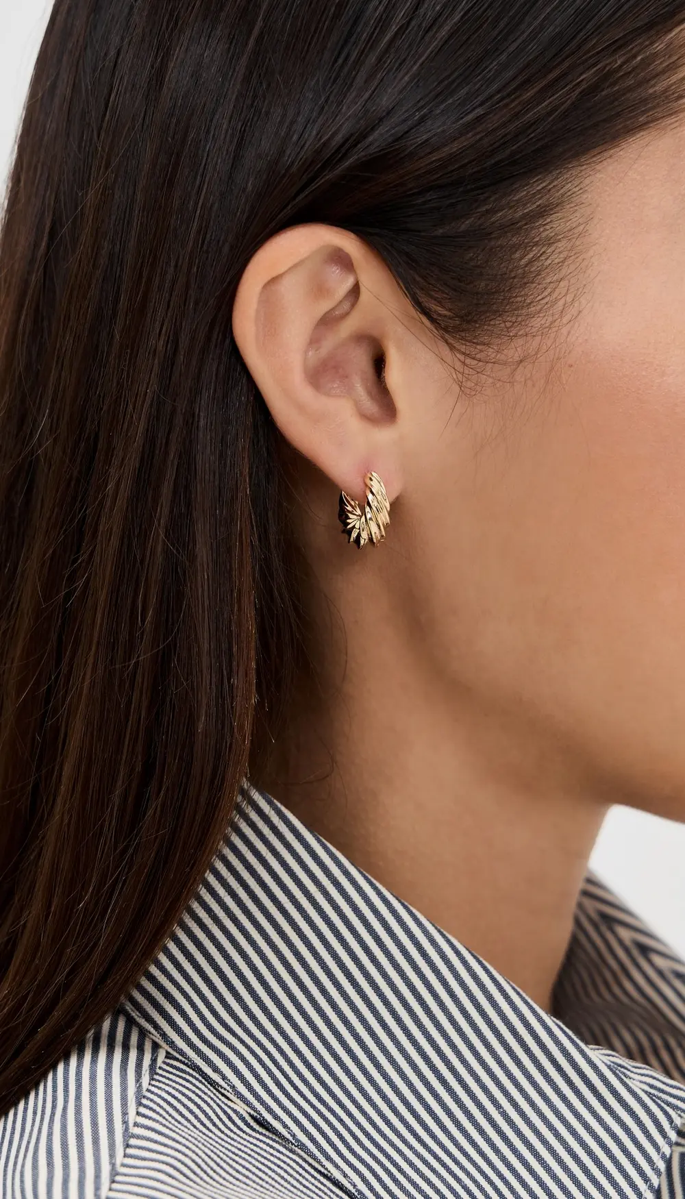 By Adina Eden Solid Twisted Huggie Earrings Combo Set