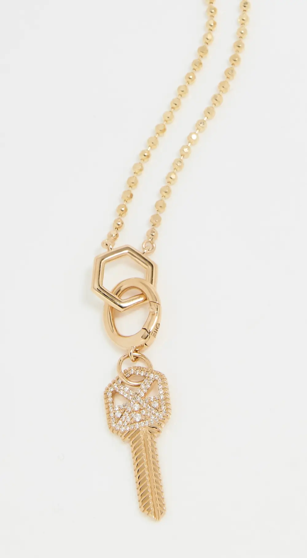Harwell Godfrey Mini Cut Ball Chain & Mini Key Necklace