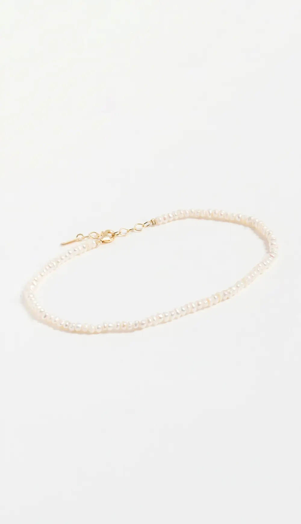 By Adina Eden Tiny Pearl Anklet