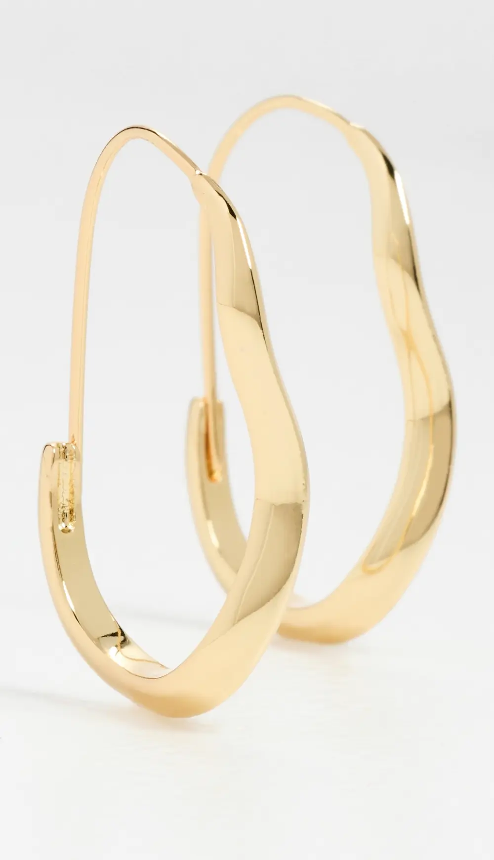 SHASHI Mia Wave Hoop Earrings