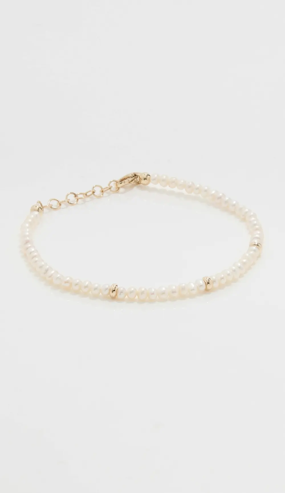 EF Collection 14k Pearl Birthstone Bead Bracelet