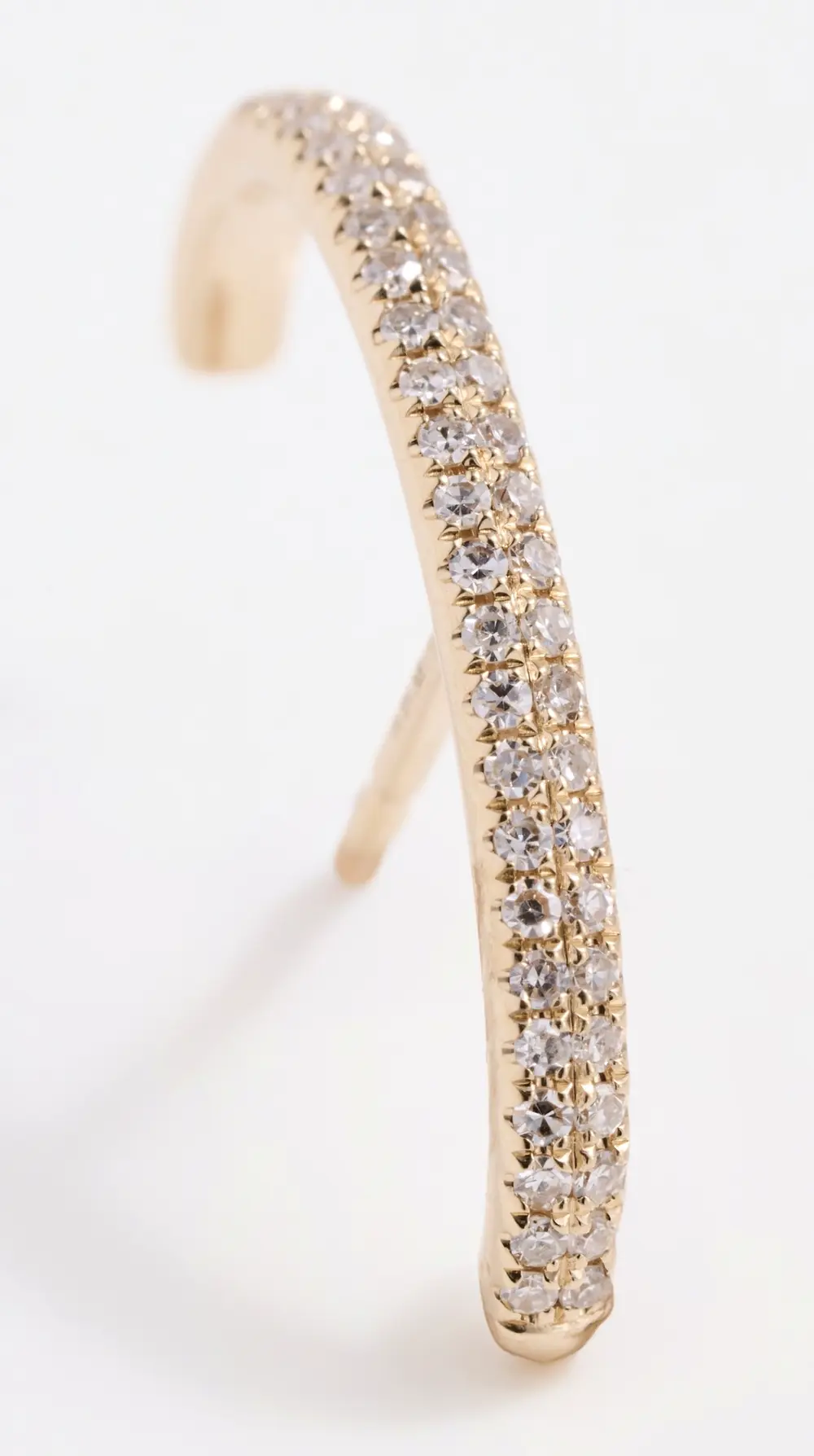 EF Collection 14k Diamond Cuffed Stud Earrings