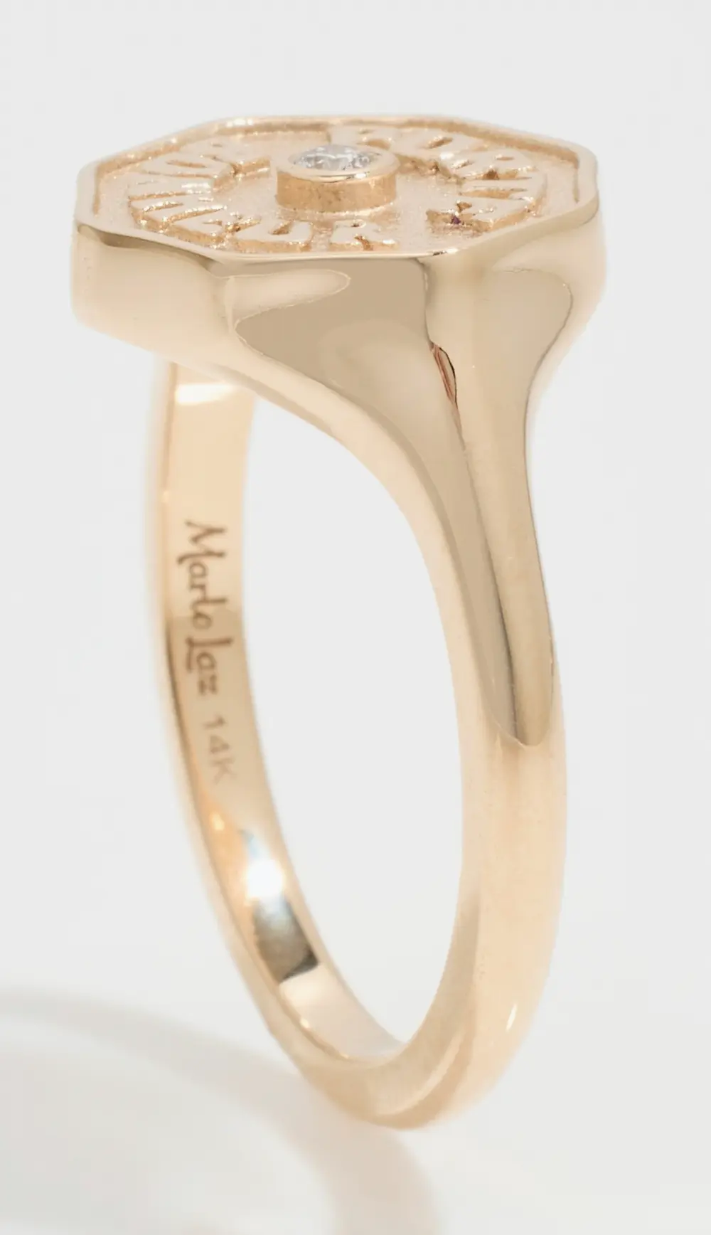 Marlo Laz 14k PB Signet Ring