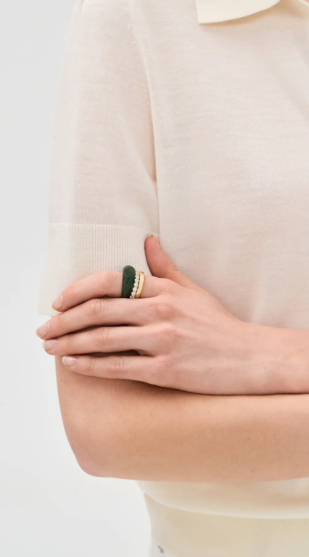 SHASHI Jacques Pave Ring Set