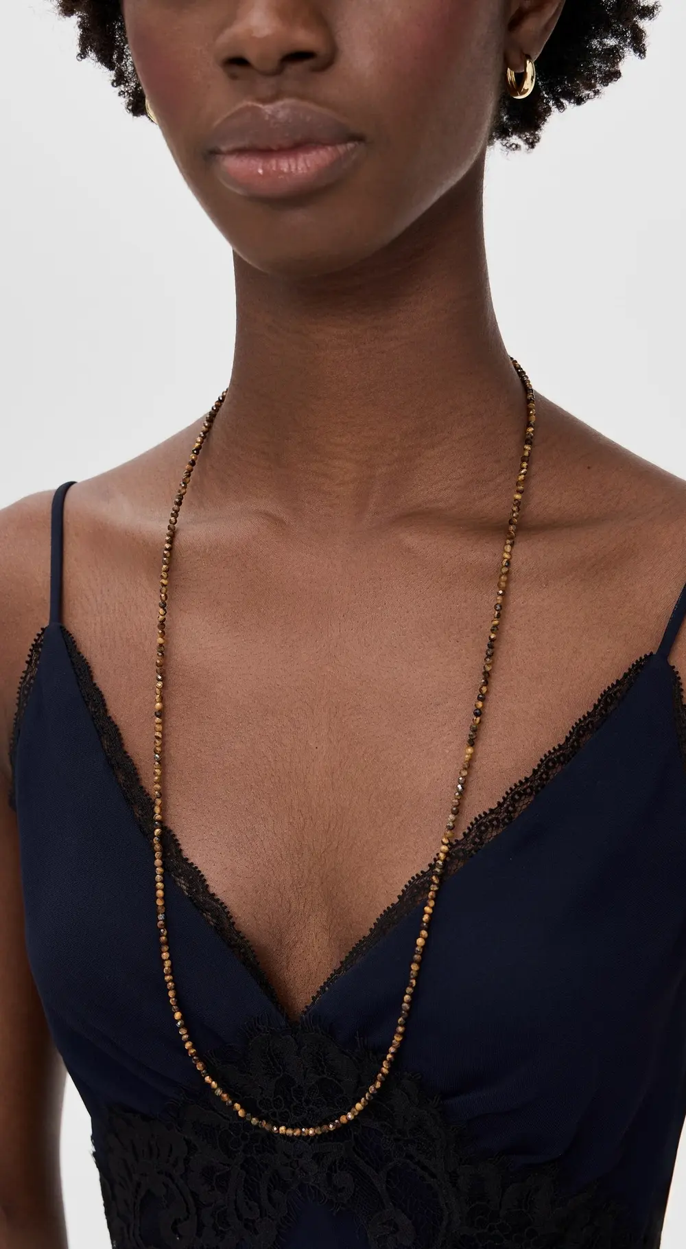 JIA JIA Tigers Eye Double Long Necklace