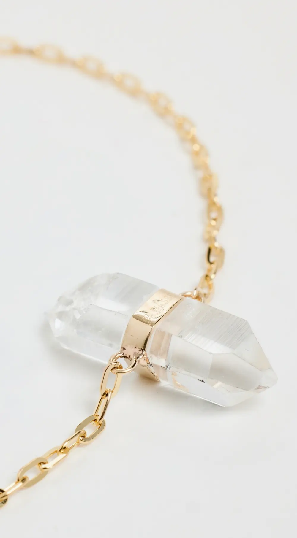 JIA JIA Crystal Quartz Gold Chain Bracelet