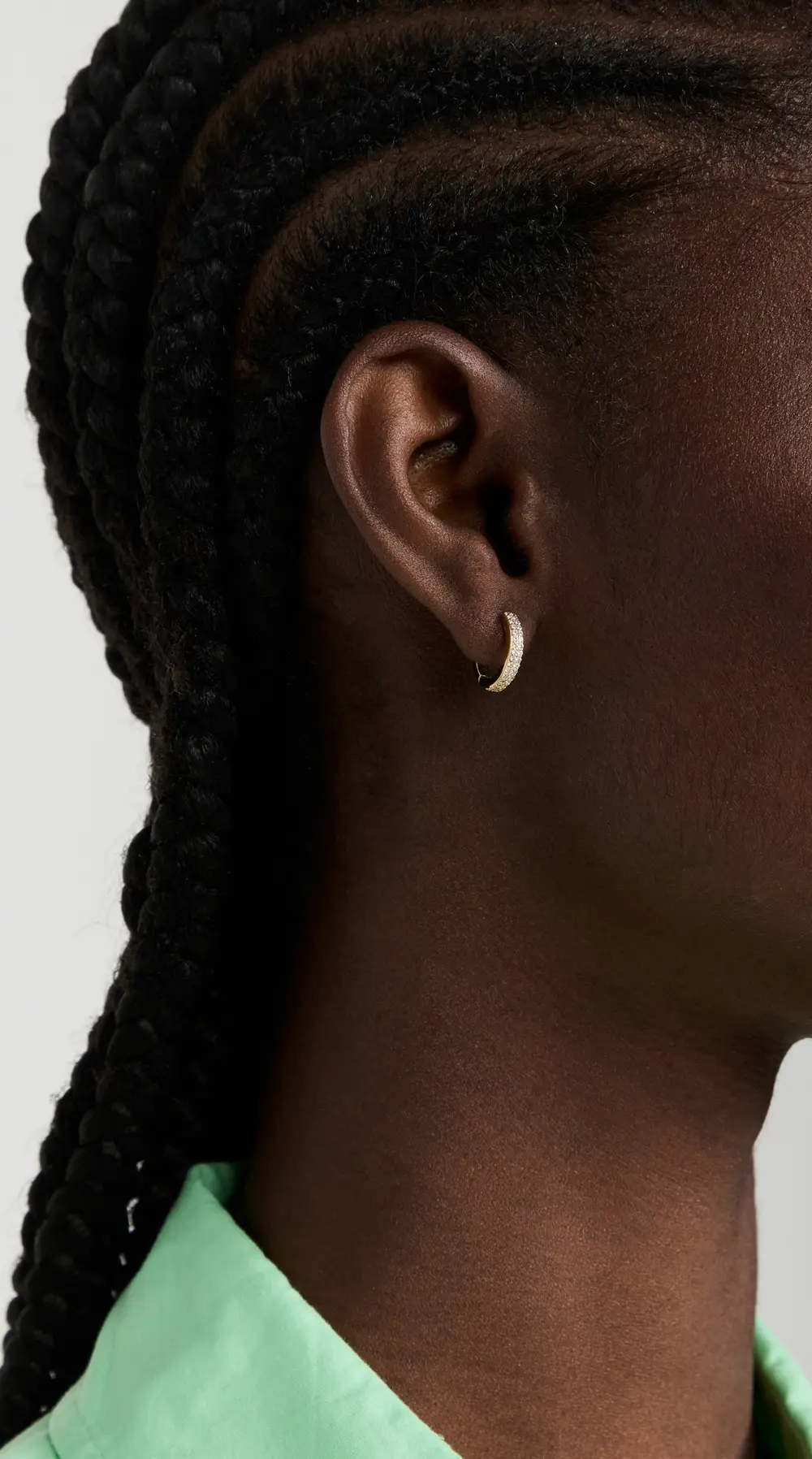 Gorjana Wilder Shimmer Bar Huggie Earrings