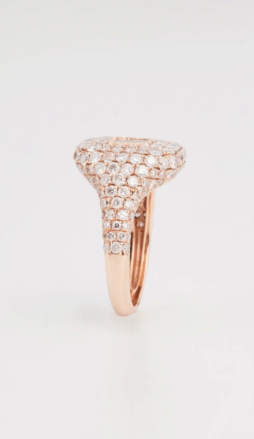 SHAY 18k Essential Pave Pinky Ring