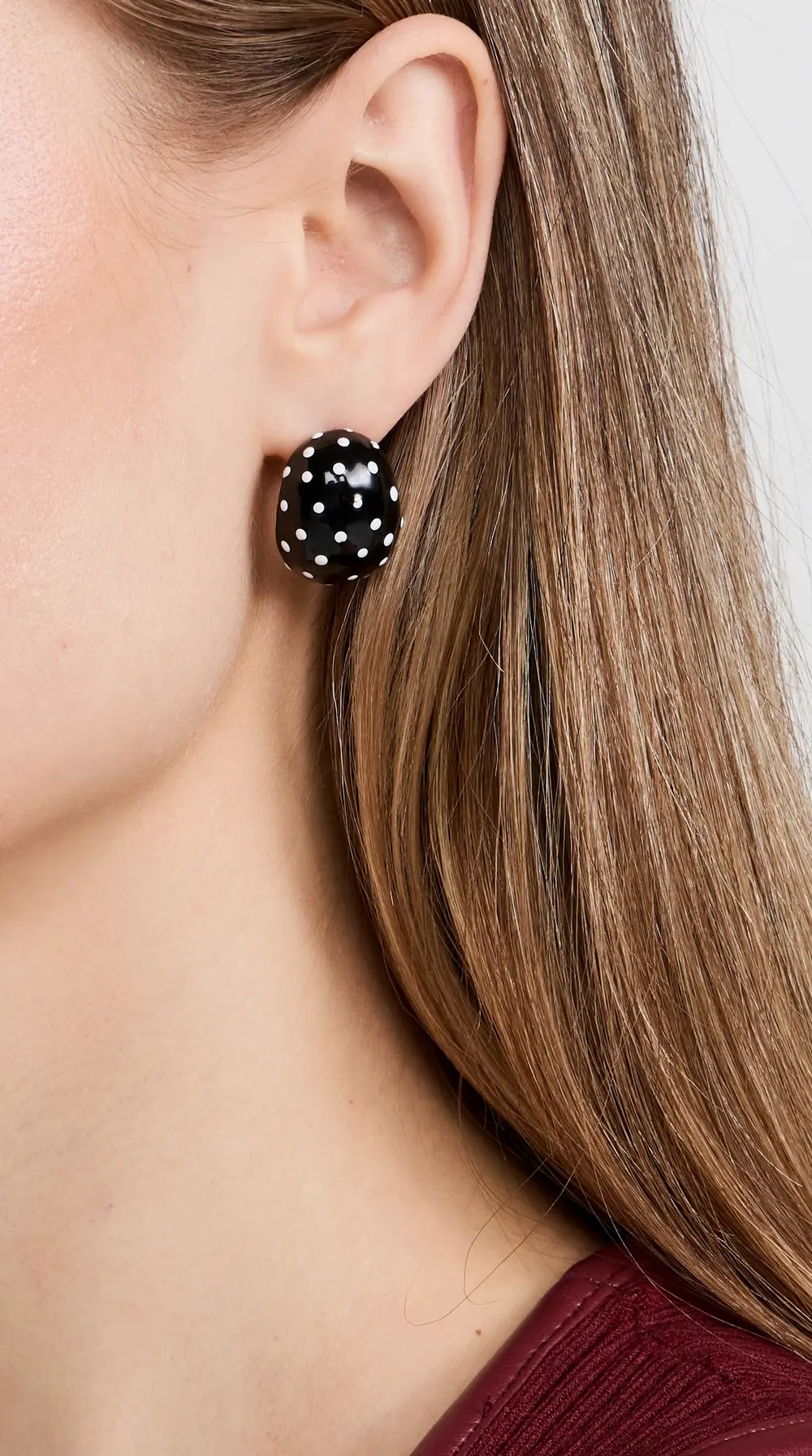 Kenneth Jay Lane Domed Hoop Earrings